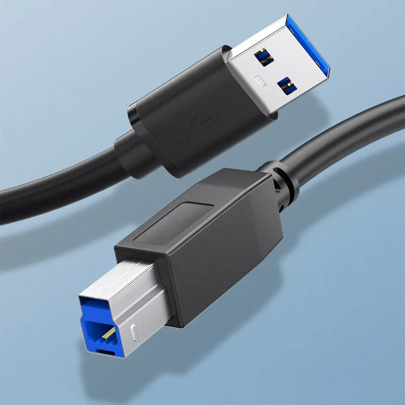 

USB Type A To USB3.0 Type B Printer Cable High-speed Square Port Data Computer Connection 1m 2m 3m