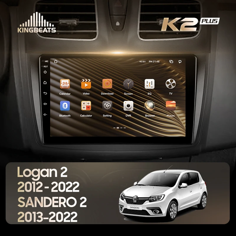 KingBeats штатное головное устройство For Renault Logan 2 2012 - 2022 Sandero 2013 GPS автомагнитола на