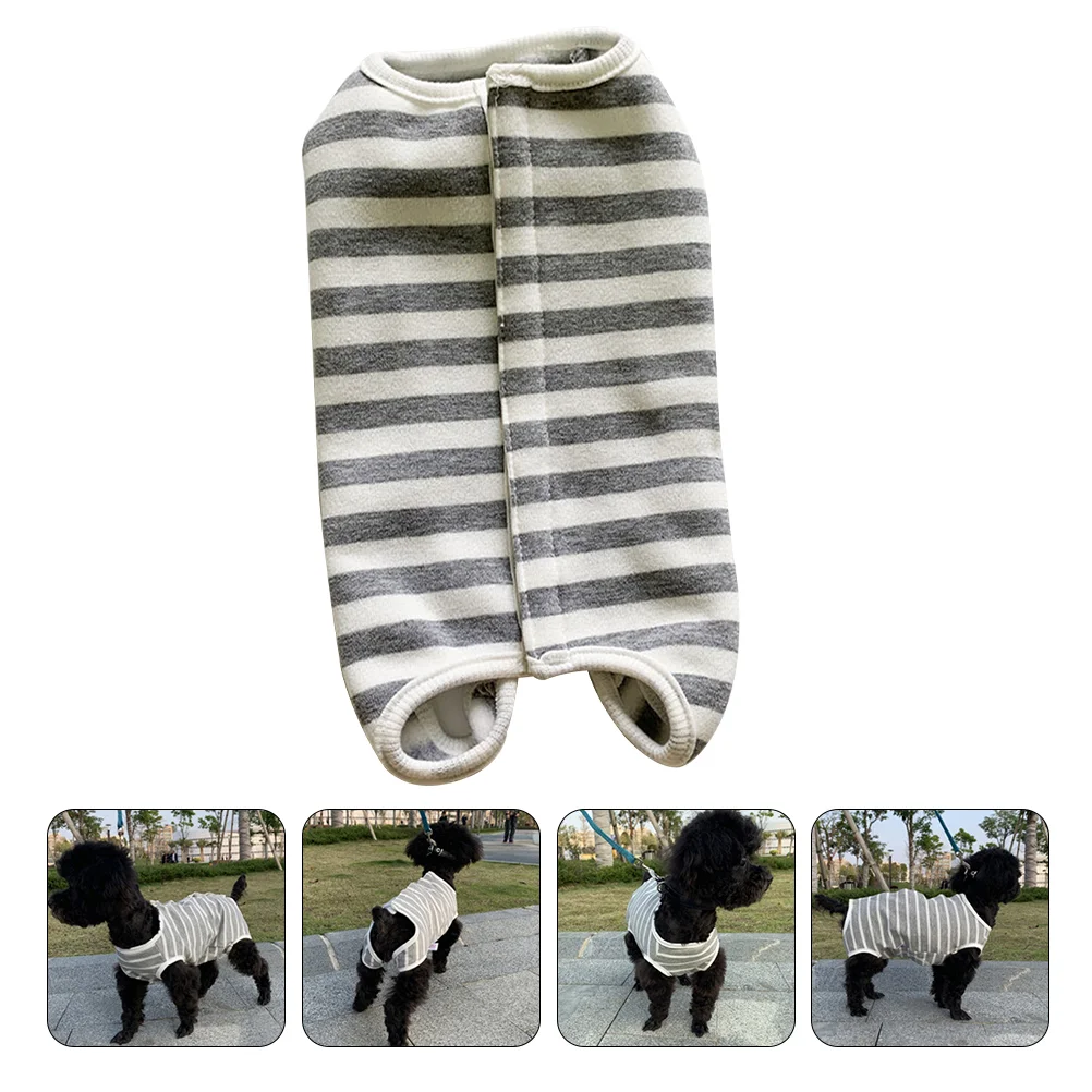

Pet Dog Anti-lick Costume Pet Clothes Stripped Pet Recovery Suit