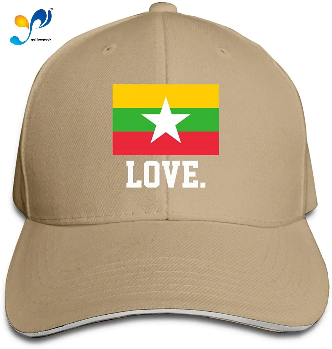 

Flag Of Myanmar Men Cotton Classic Baseball Cap Adjustable Size