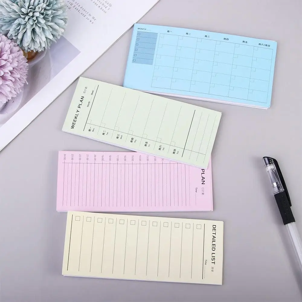 

Portable Small Notepad Stationery Notebook Copybook Month Planner Check List Daily Weekly Memo Pad