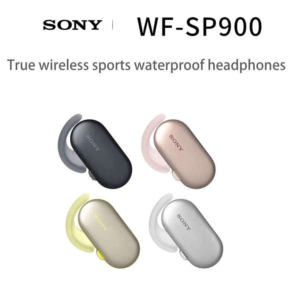 

Оригинальная Беспроводная bluetooth-гарнитура Sony WF-SP900, водонепроницаемая плавающая MP3 гарнитура «Все в одном», бинауральная для Huawei, iOS, Android
