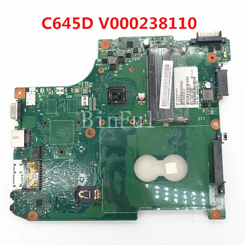 High Quality For Toshiba SatelliteC600D C645D Laptop Motherboard V000238110 6050A2414501-MB-A02 100% Full Tested OK+Working Well