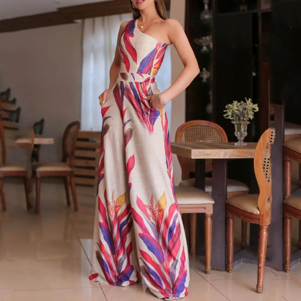 

5 Sizes Fashion High Waist Sleeveless Jumpsuit Streetwear Women Jumpsuit Slim Fit for Work