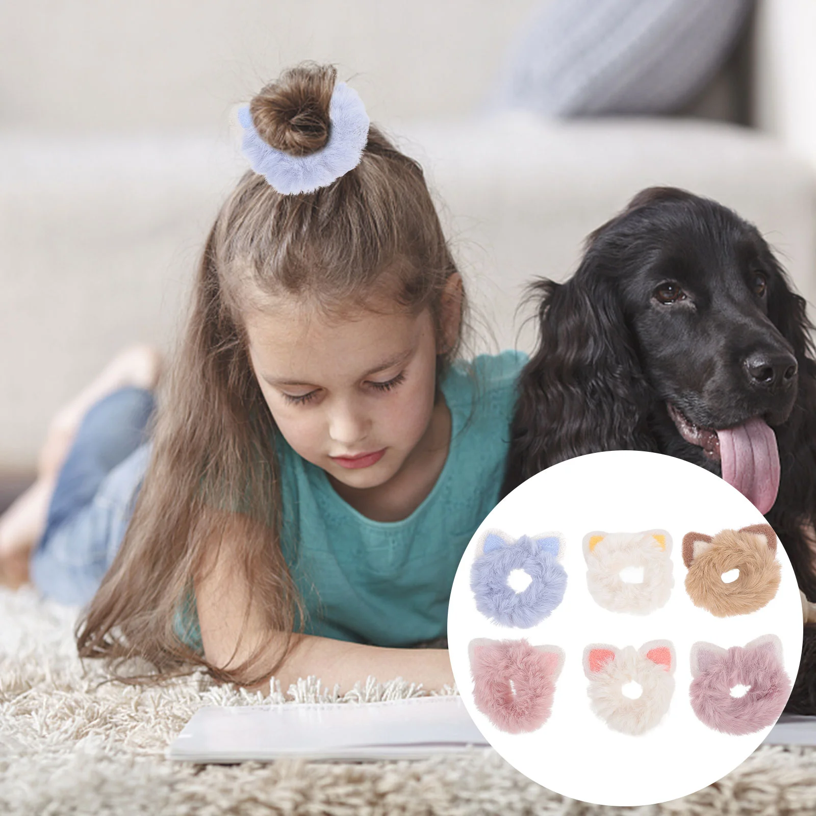 

6 шт., Детские резинки для волос