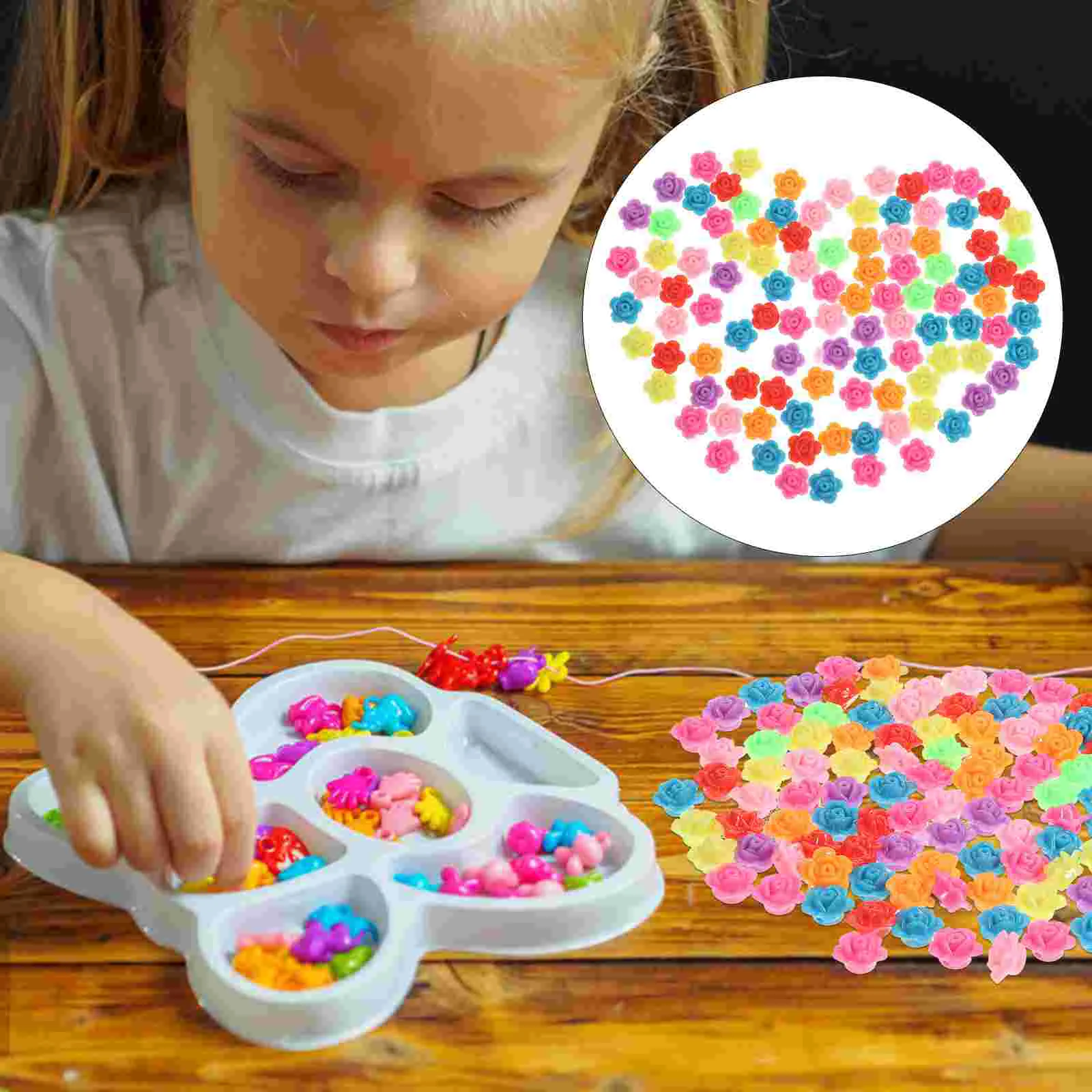 

300pcs Rose Decor DIY Jewelry Making Ornaments Handmade Craft Accessories for Home Shop