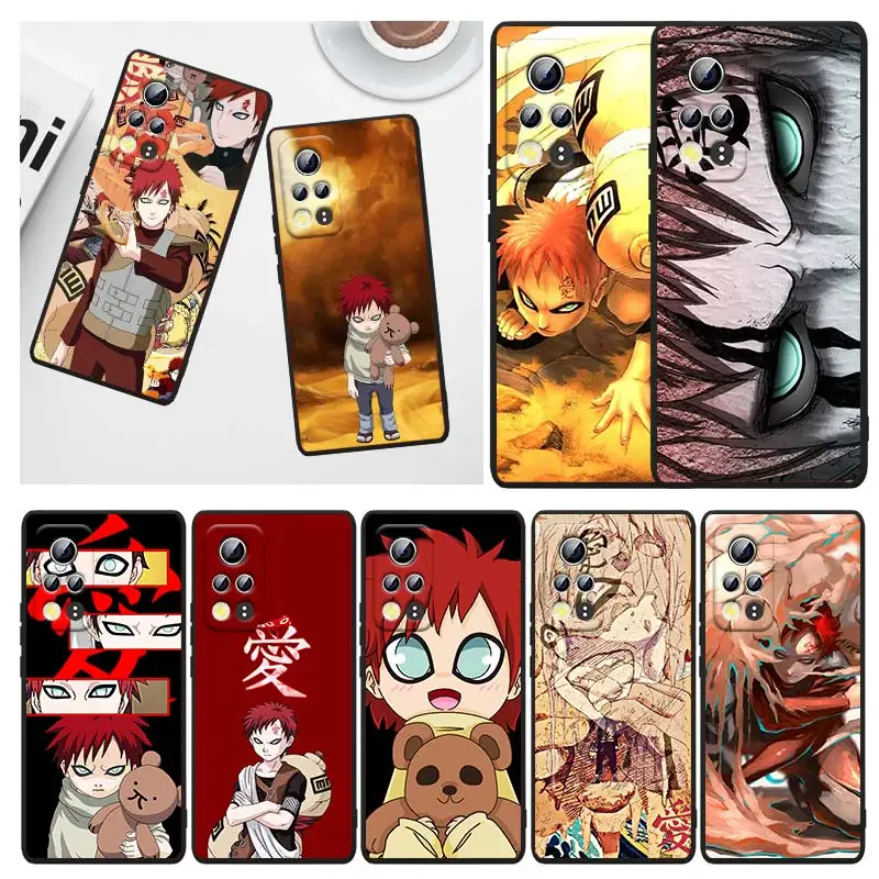 

Anime Naruto Gaara For Honor 60 50 30 30i 30S V30 X30i X20 10X X10 Play 5T Pro Plus Lite SE 5G Black Phone Case Capa