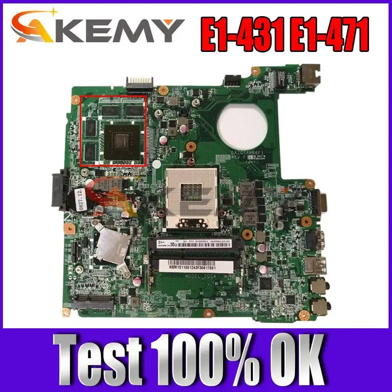 

For ACER Aspire E1-431 E1-471 Notebook Mainboard NBM1S1100 DAZQSAMB6E1 Laptop Motherboard SLJ8C DDR3
