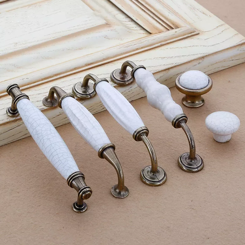 

Furniture Handle Kitchen Knobs Cabinet Knobs and Handles Drawer Pulls Cupboard Handles Antique Ceramic Knobs