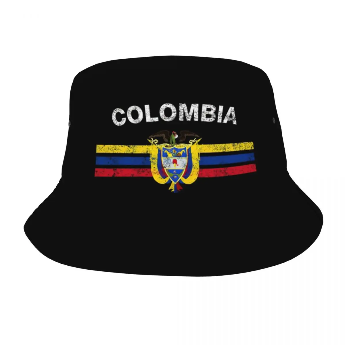 Женская эмблема женская шляпа с флагом Колумбии модная для отдыха рыбака