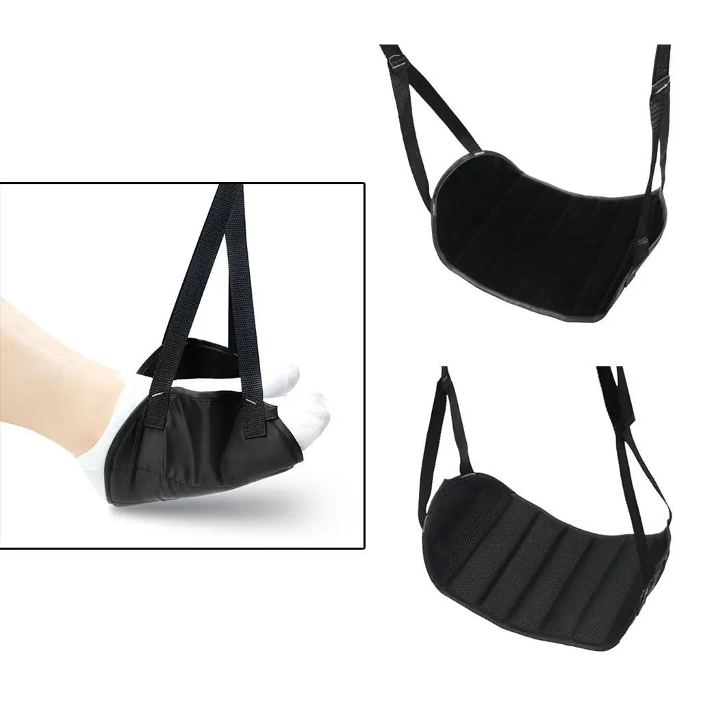 

Portable Travel Foot Hammock Airplane Under Desk Foot Swing Mesh Cover