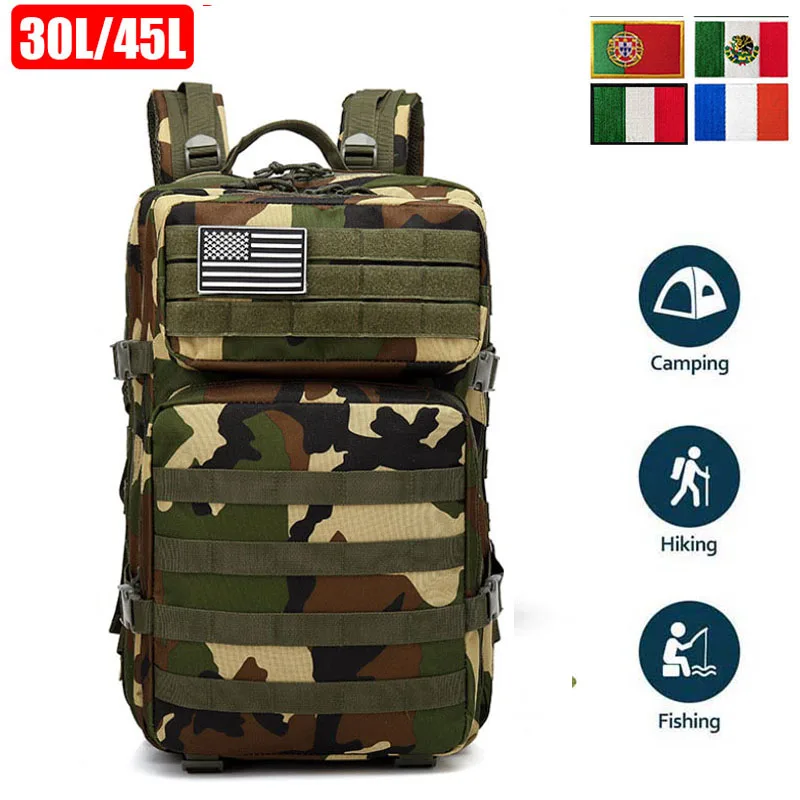 

OULYLAN 30L/50L Tactical MenTravel Outdoor Hiking Backpacks Bag Waterproof Rucksacks Army Outdoor Camping Trekking Hunting Bag