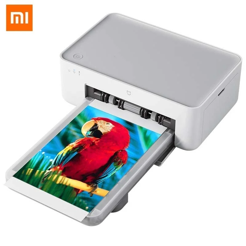 Best オリジナルxiaomi mijiaフォトプリンタポータブル無線lan bluetoothプリンタ画像hd熱昇華6インチ細かく復元自動フィルム