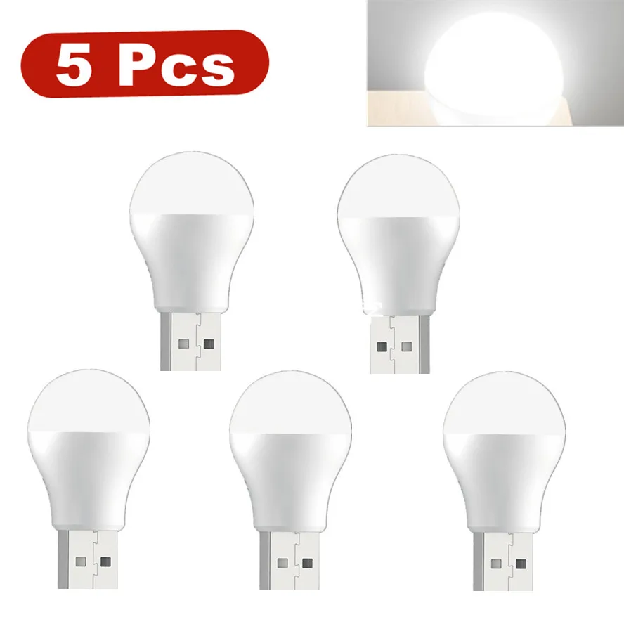 

5 шт., USB-ночник VnnZzo, белый свет