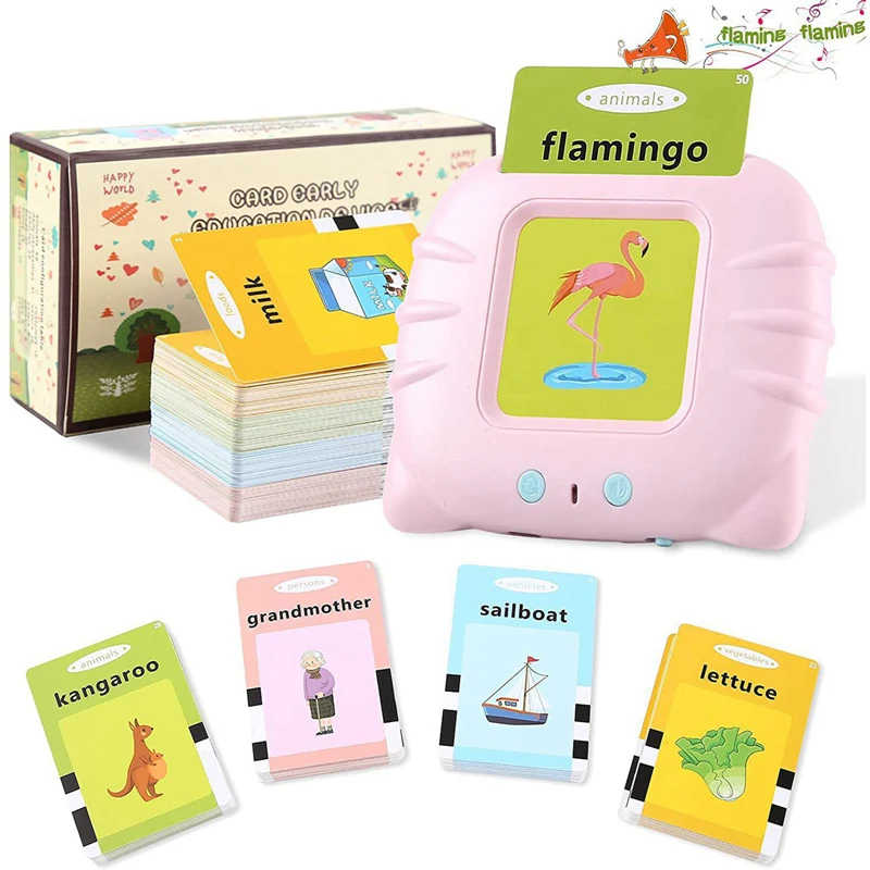 

Toddler Flash Card Educational Toys for 2-6 Year Old Boys Girls Flashcard Kids Learning Preschool Interactive Toys Stationery