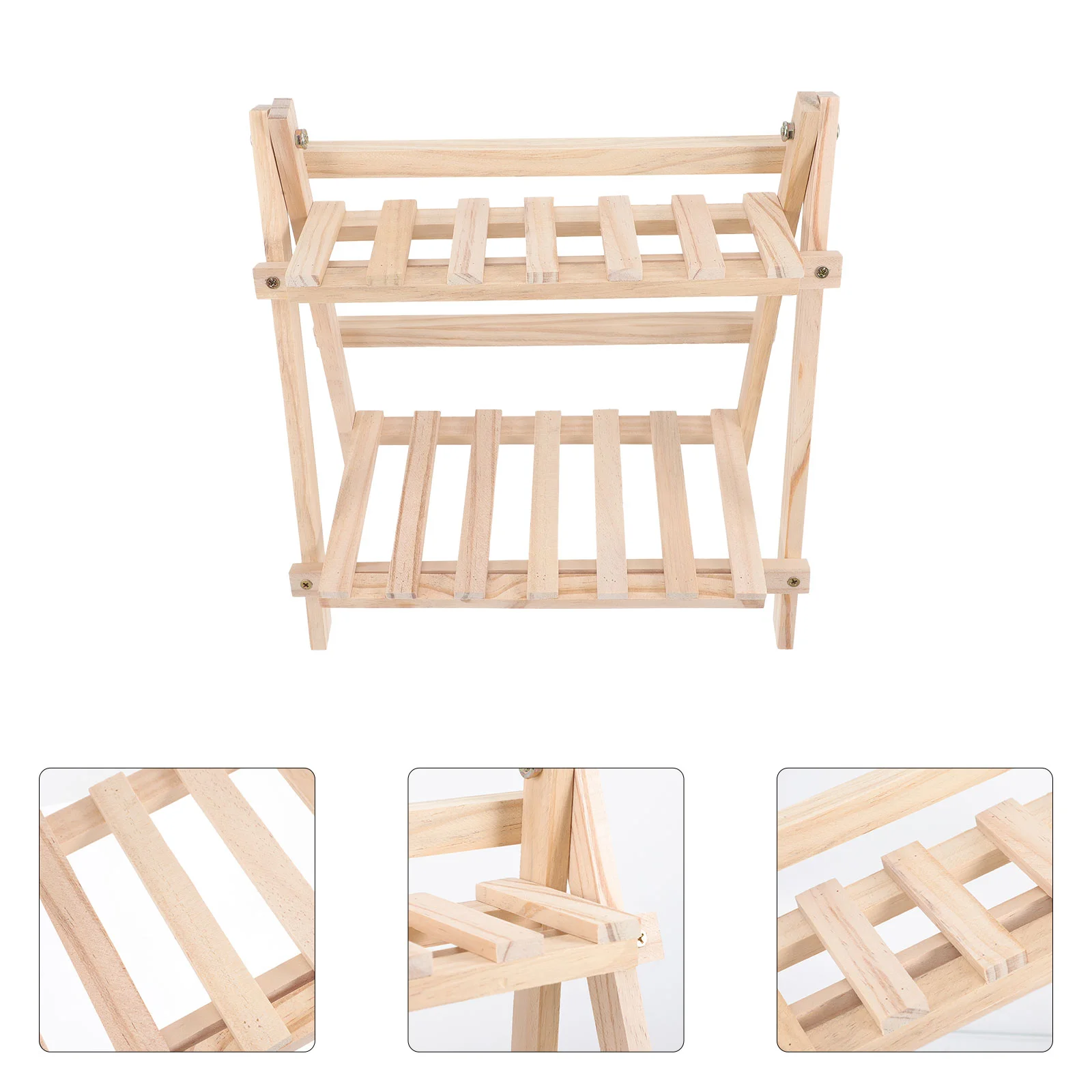 

Стабильная домашняя маленькая подставка для цветочного горшка в горшке 2-уровневая фотография