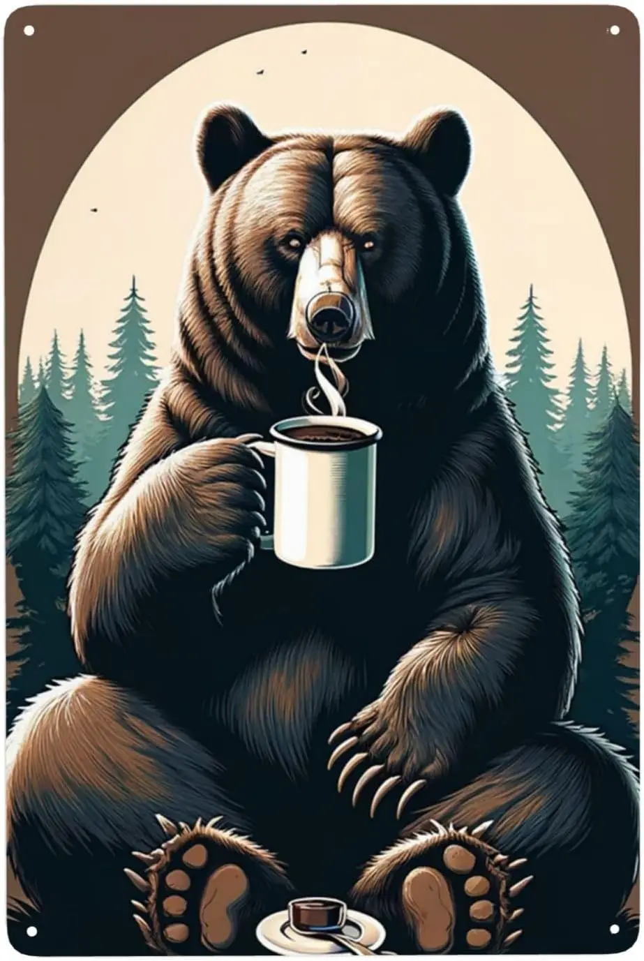 Rustc Blck Ber Coffee Tn Sgn Whmscl Домашний декор Wll rt для улицы ntque Tnplte Plque Mn Cve Br Ktchen Lvng Room Unque M