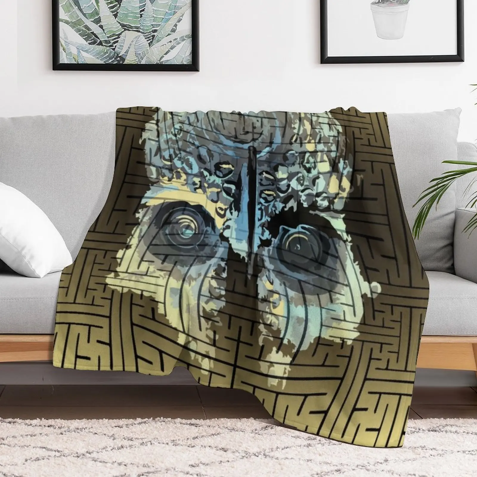 Одеяло sayagata с золотым черепом Папуа для косплея