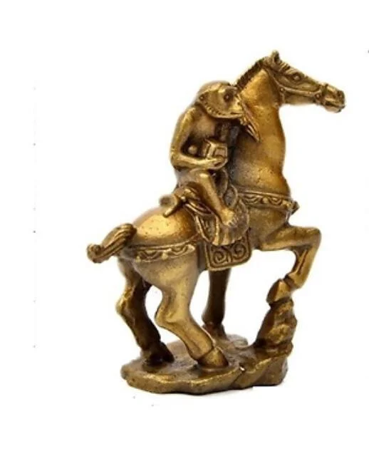 

Китайские латунные статуэтки обезьяны и лошади