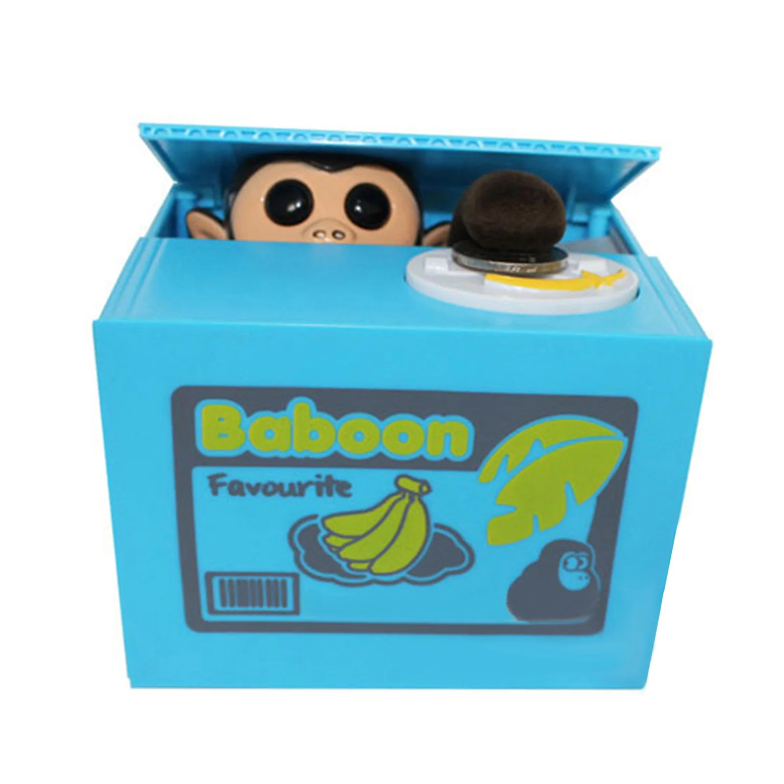 

Мультяшная копилка для монет, автоматическая Милая Копилка в виде обезьяны, Электронная коробка для сбережения денег, коробка для еды, ново...