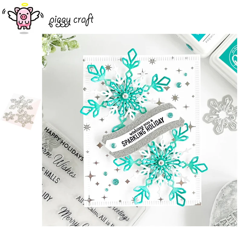 Металлические Вырубные штампы форма для вырезания украшение в виде снежинок