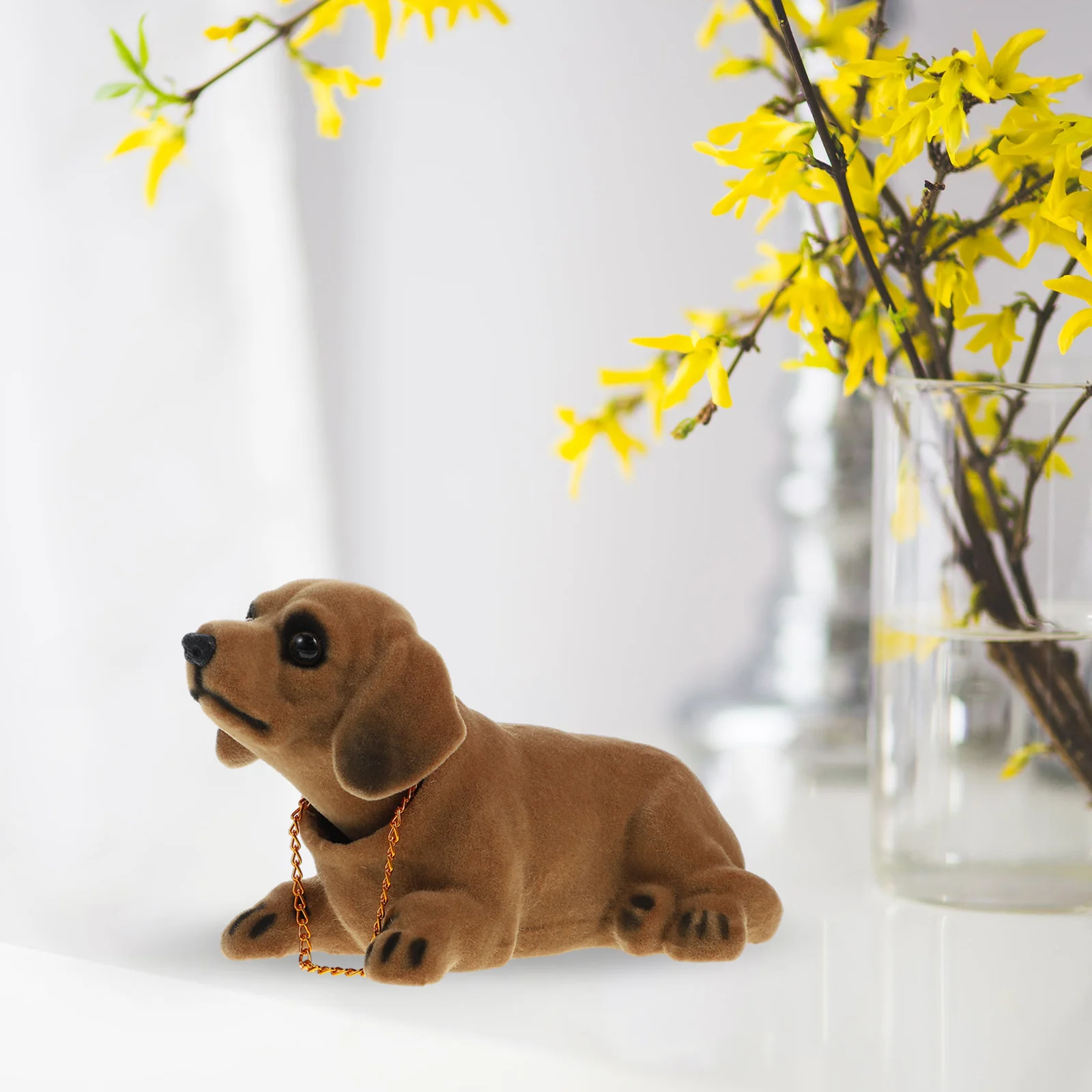 Голова собаки ребенок автомобильная пупс для автомобиля такса игрушка украшения