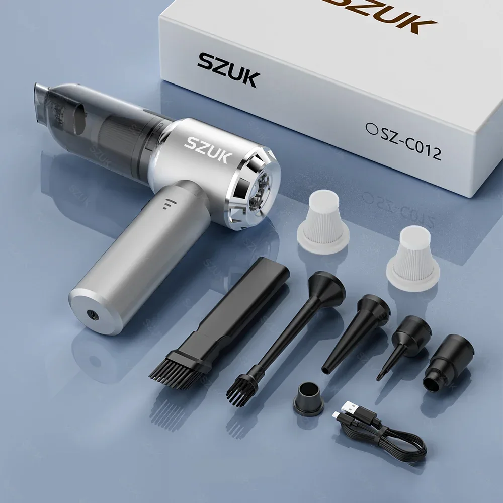 

SZUK C012 985000PA Автомобильный пылесос Мощный портативный ручной мини-пылесос для автомобиля Беспроводной пылесос Робот-автомобильный пылесос мини пылесос автомобильный пылесос