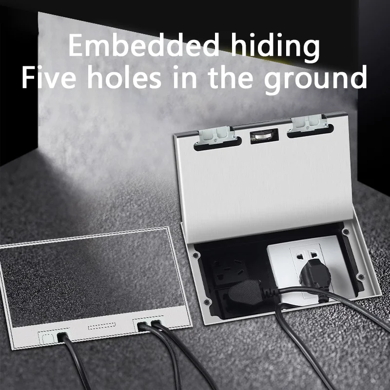 Розетка Встраиваемая под мрамор из нержавеющей стали