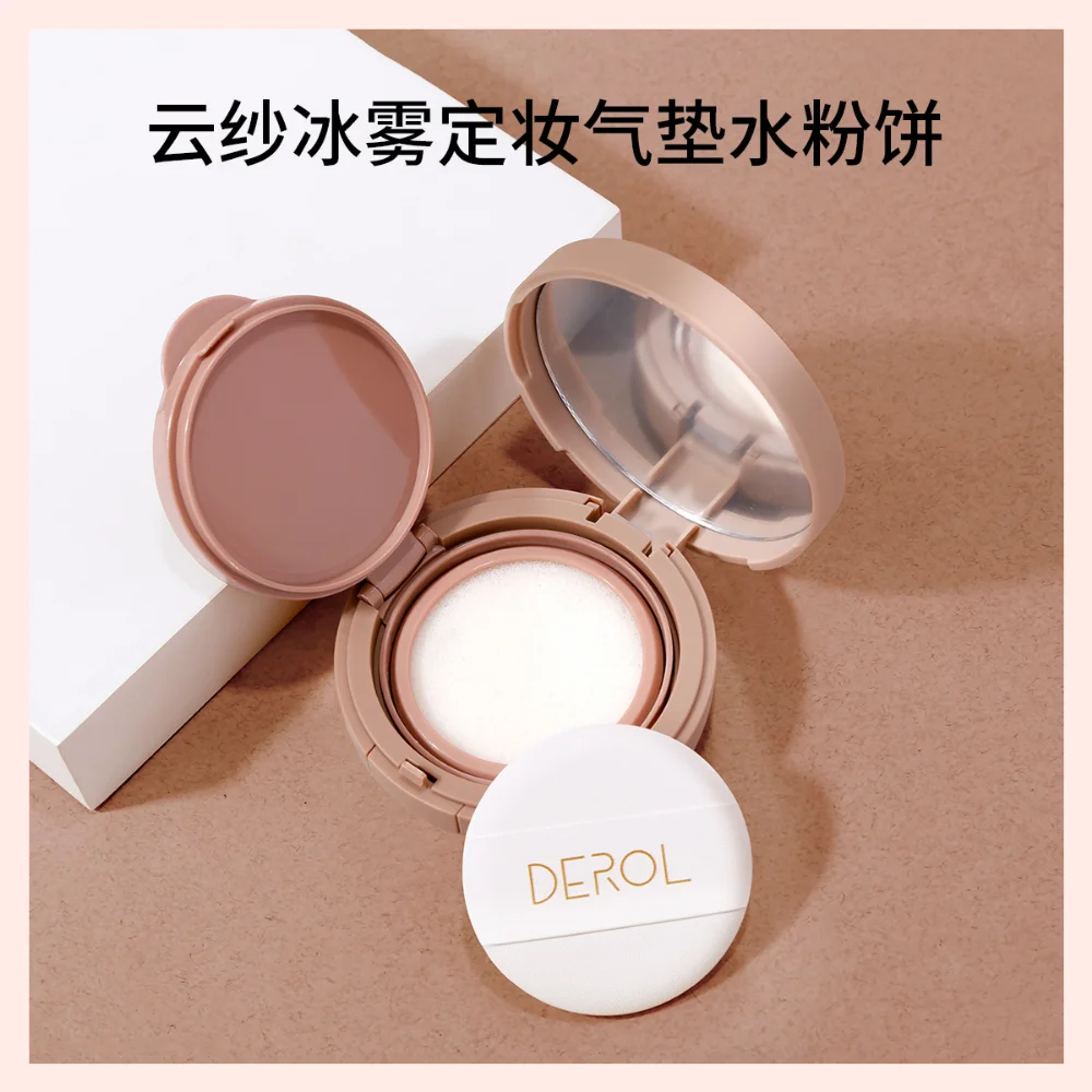 

DEROL Pore Invisible Makeup Prep Brighten Skin Tone Moisturizing Nourishing Oil-control Natural Makeup Setting Powder Foundation