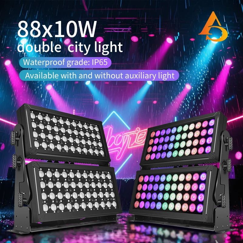 44x10 Вт88x10 Вт 4 в 1 RGBW DMX светодиодный настенный светильник IP65 водонепроницаемый уличный сценический светильник подходит для церковного концерта, свадьбы, пар (art.: 3920cf90feef6) - 3920cf90feef6