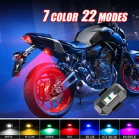 universal led aircraft strobe lights motorcycle anti collision warning light with usb charging 7 colors turn signal indicator