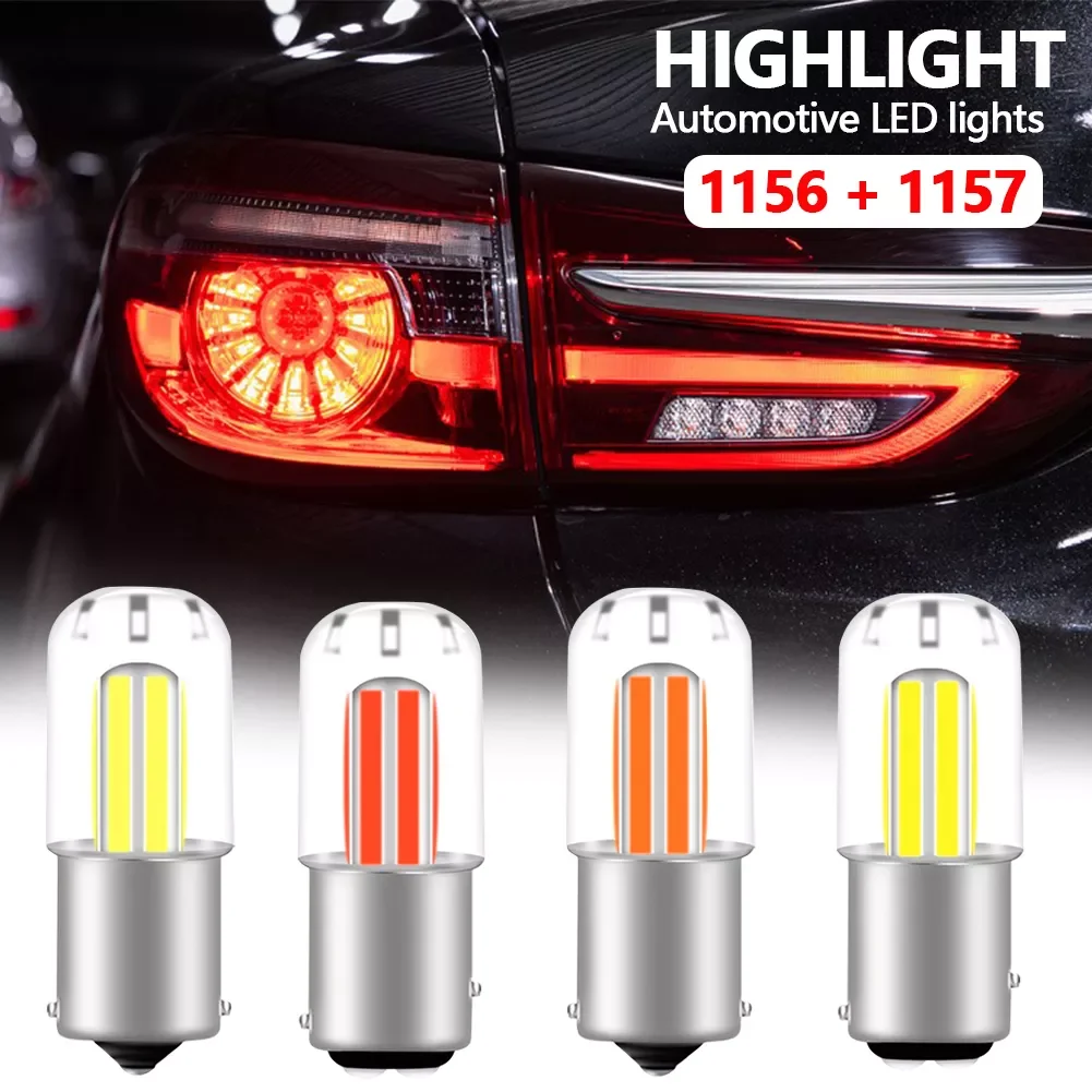 

1Piece Car Interior Led Lights 1156 BA15S 1157 BAY15D P5W Canbus For Car LED DRL Turn Signal Lamps 12V/2W Amber Red