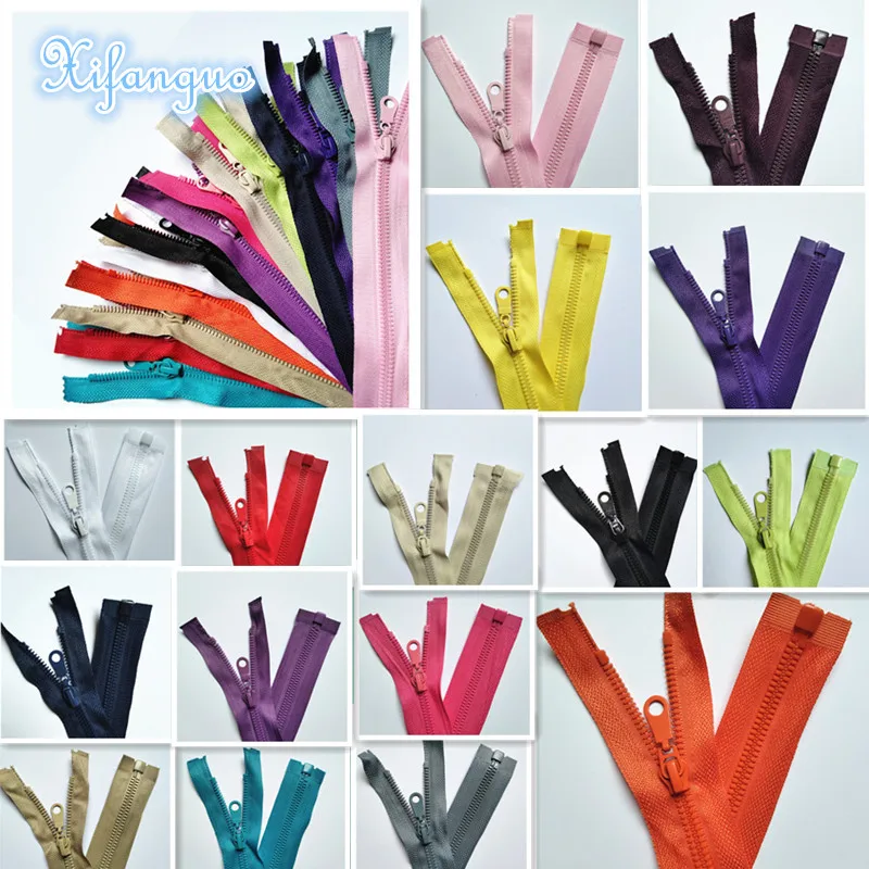 

New 2/5/10Pcs 5# Resin Zipper (27.5Inch) 70Cm Sewing Process Open-End