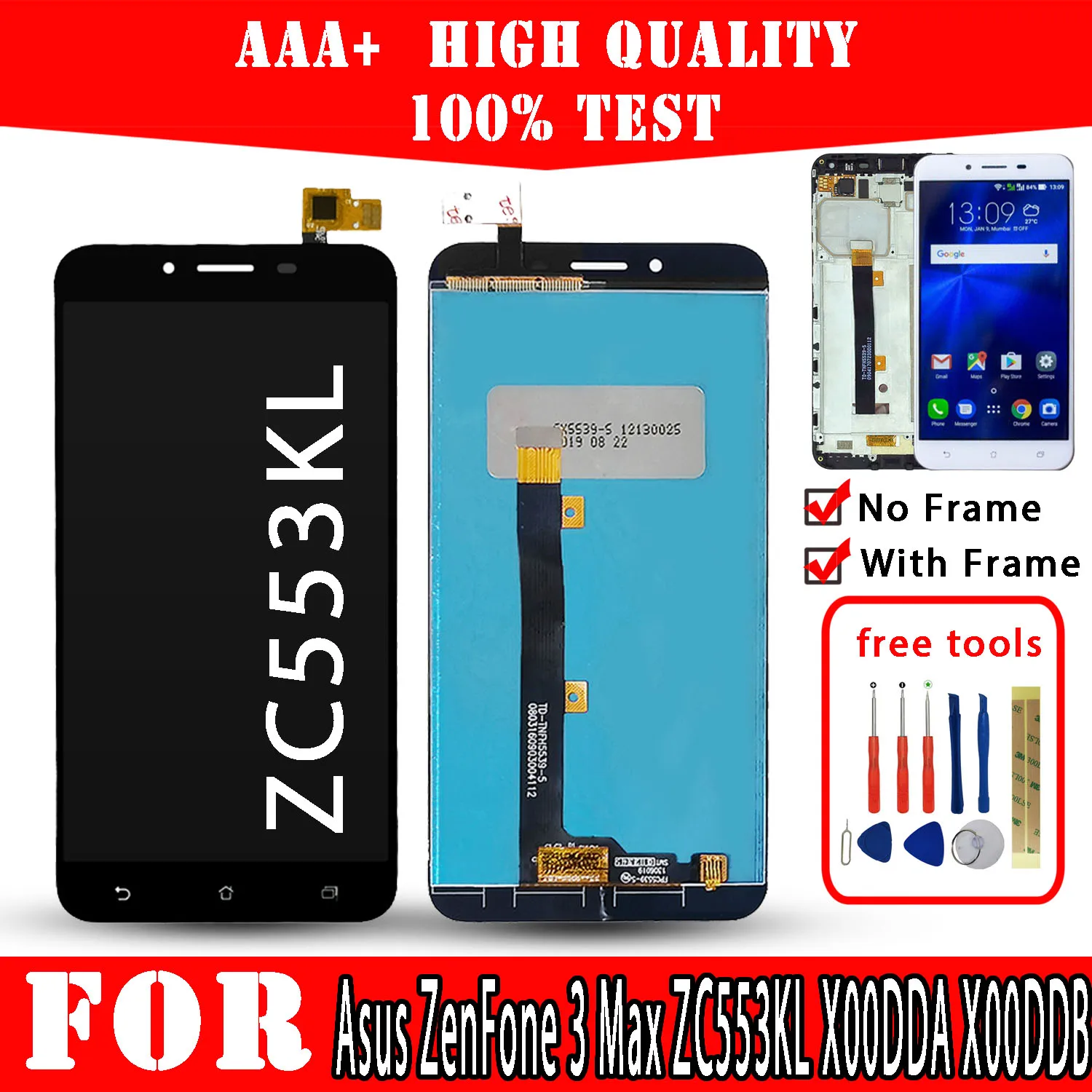 original lcd for asus zenfone 3 max zc553kl x00dd display premium quality touch screen replacement parts mobile phones repair free global shipping