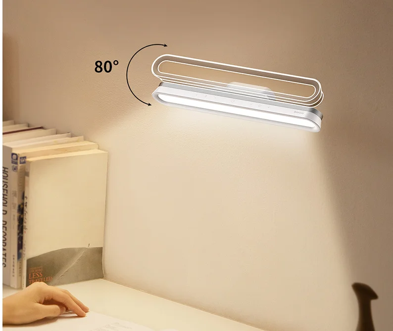 

Stepless Dimming LED Reading Desk Lamp USB Rechargeable Table Lamp for Study Touch Magnetic Bedside Lamp Night Light Home