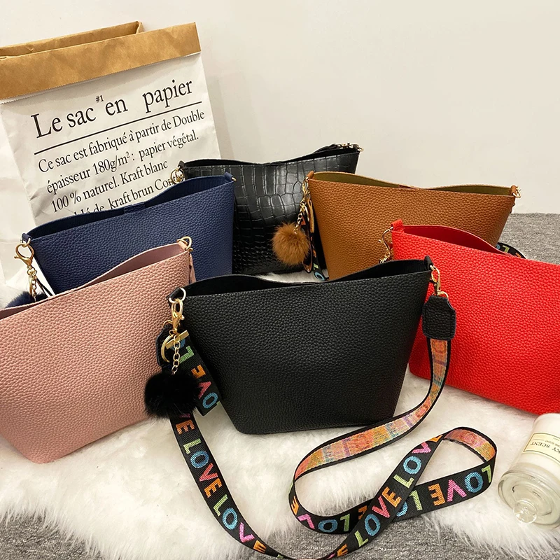 Fashion Simple Shoulder Bag Casual Lychee Pattern Crossbody Bags for Women Ladies Designer Handbags Ladies Messenger Bags Bolsos