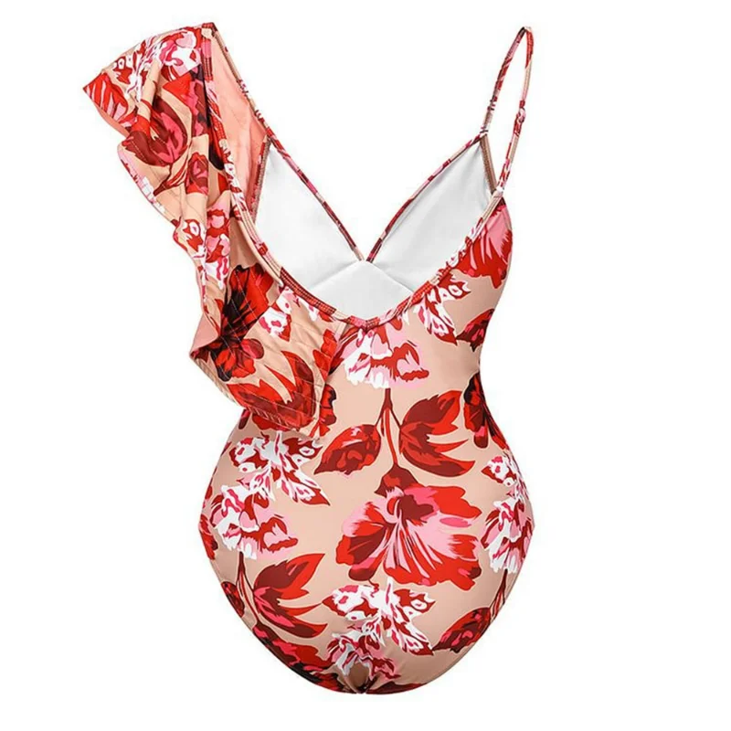 One Piece Swimsuit Bikini Maxi Wrap Skirts Woman Ruffle Swimwear Vintage Holiday Designers Bathing Suit Beach Cover Up Summer