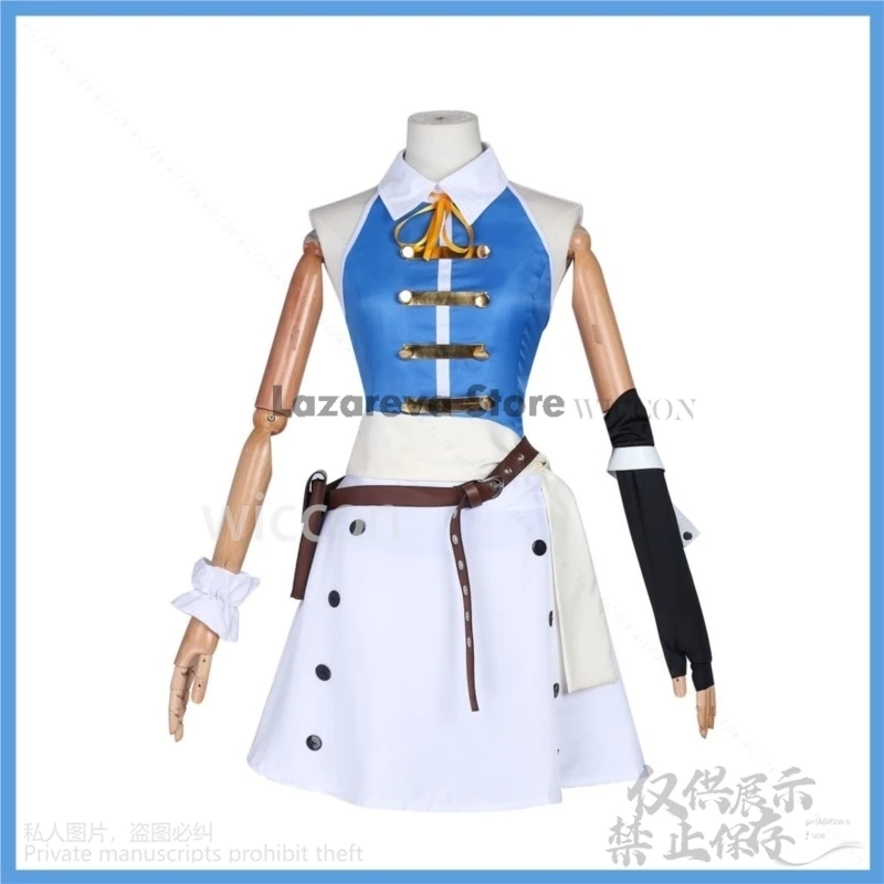 Аниме Fairry100 Tail Years Quest костюм Люси Хартфилии для косплея парик сексуальный топ