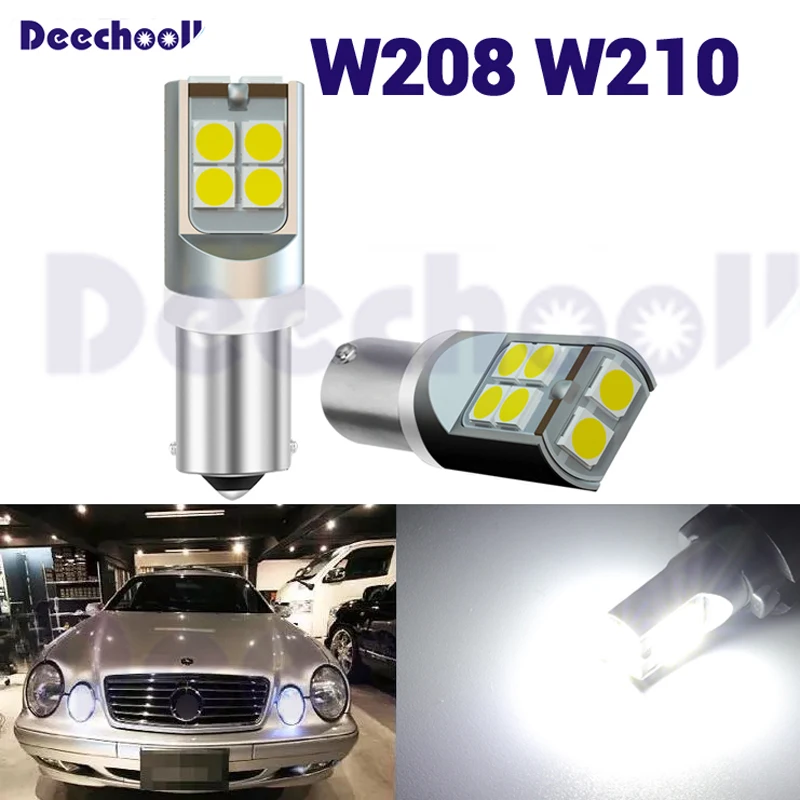 

2XCanbus Pure White Real 2.4W 220Lm LED Parking Position Side light bulb for Mercedes-Benz E-Class for Mercedes W210 E420 W208