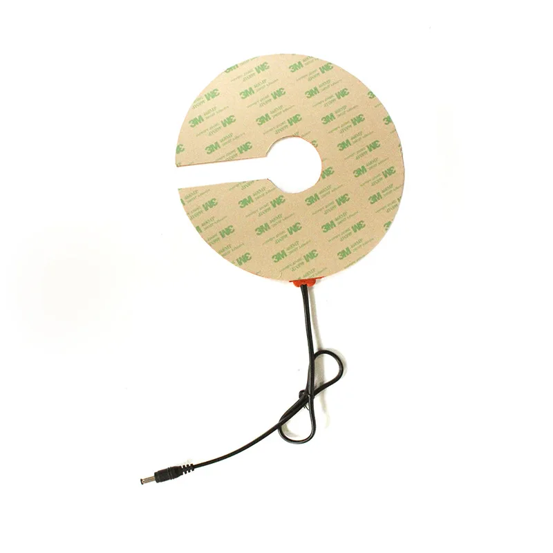 5 В 12 24 48 110 220 круглый силиконовый нагреватель пластинчатый коврик электрические