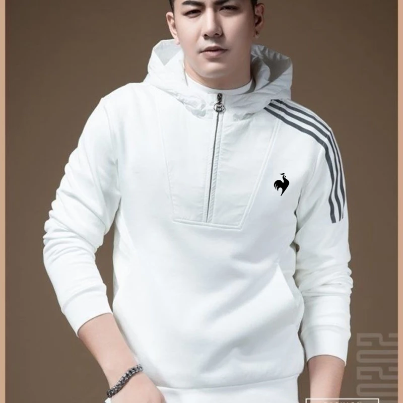 

2023 NEW Horse Golf Wear Men Malbon Golf T-shirt Men's Golf Clothing Hooded Luxury T-shirt Long Sleeve Top Men Golf Wear Men
