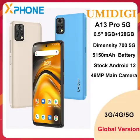 UMIDIGI A13 Pro смартфон с 5,7-дюймовым дисплеем, восьмиядерным процессором, ОЗУ 4 Гб, ПЗУ 8 ГБ, 5150 ГБ, 6,5 мАч