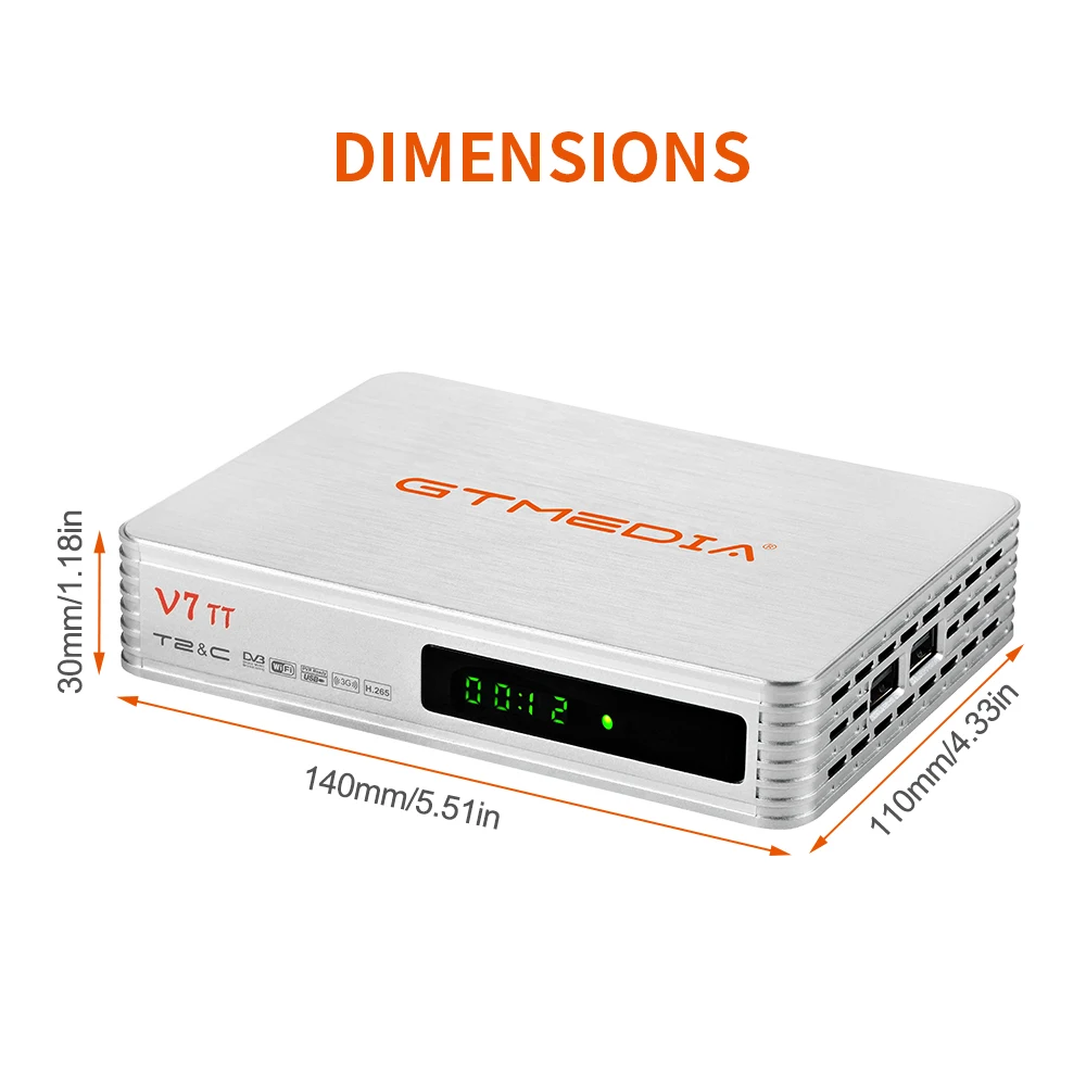 ТВ-приставка Gtmedia V7 Φ TV Decoder цифровой декодер для ТВ 2 в 1 комбинированный
