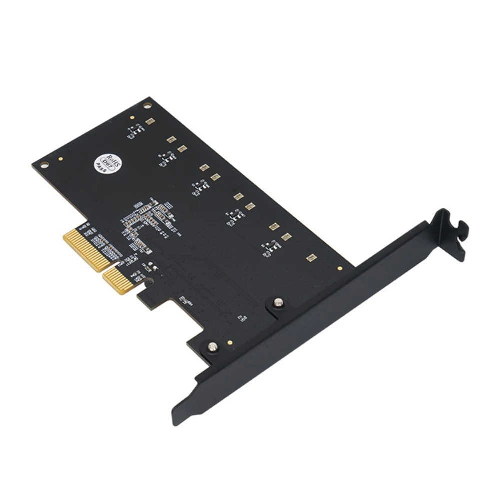 

PCI-E X4/X8/X16 To 5 Port SATA3.0 USB 3.0 Expansion Card High Speed 6Gbps USB Hub Converter Support 16TB Hard Drive Module