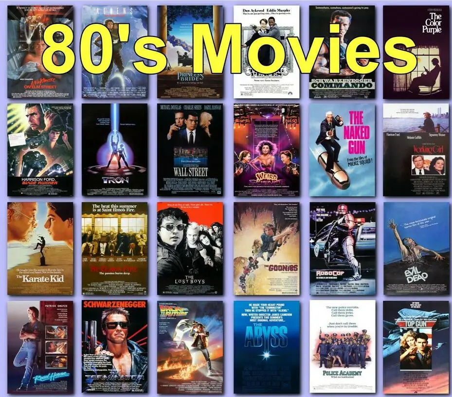

42style Classic Movie 1980s 80s Art Picture Print Silk Poster Home Wall Decor