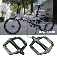 2pcs bicycle pedals labor saving triangle structure aluminum alloy strong strength pedal adapters with reflector for outdoor