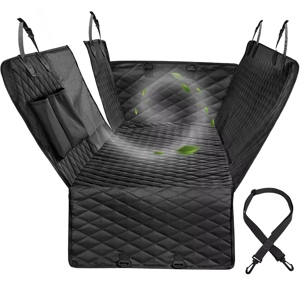 

Waterproof Pet Dog Car Seat Cover Hammock Mat Cushion Travel Pet Dog Carrier Back Seat Protector With Mesh Zipper Pocket