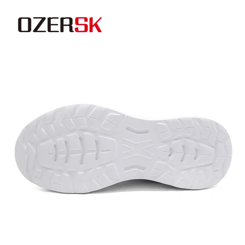 OZERSK женские кроссовки с круглой головкой и сеткой туфли на плоской подошве