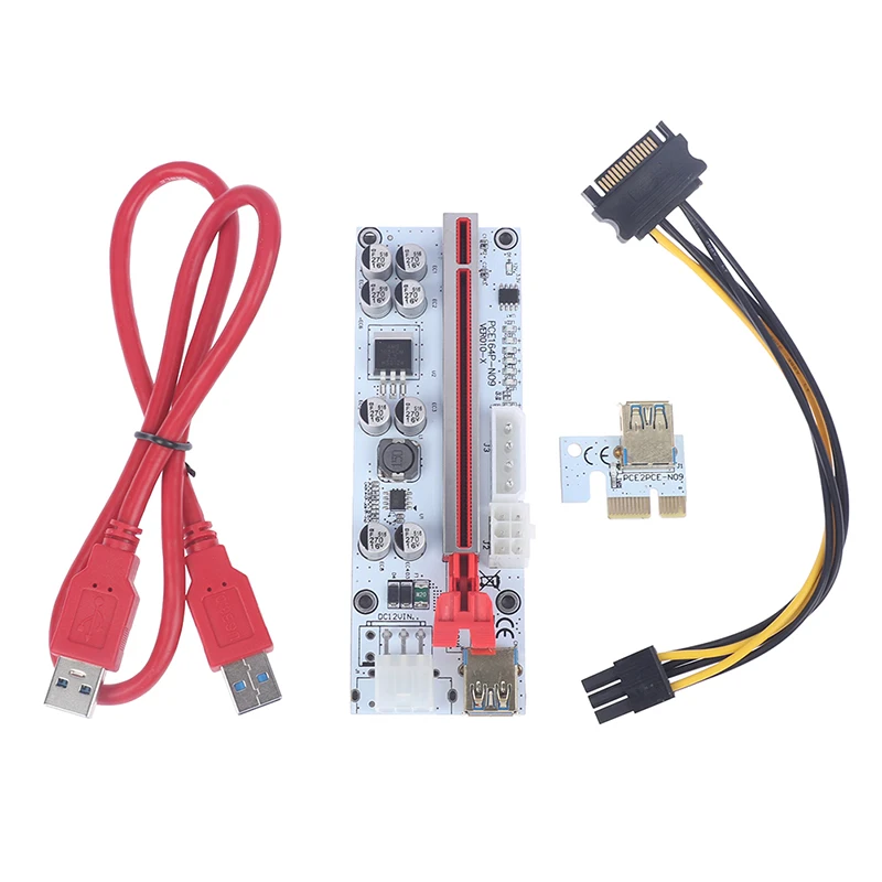 

Новейшая карта расширения VER010X USB 3,0 PCI-E Mining Riser Express PCIE 1X to16X GPU Райзер адаптер карта VER 010