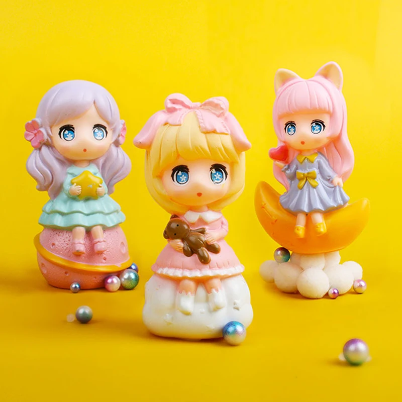 

Статуэтка детская 1 шт., декор для комнаты, статуэтка милая девушка, украшение для дома, настольное украшение для спальни, детский подарок